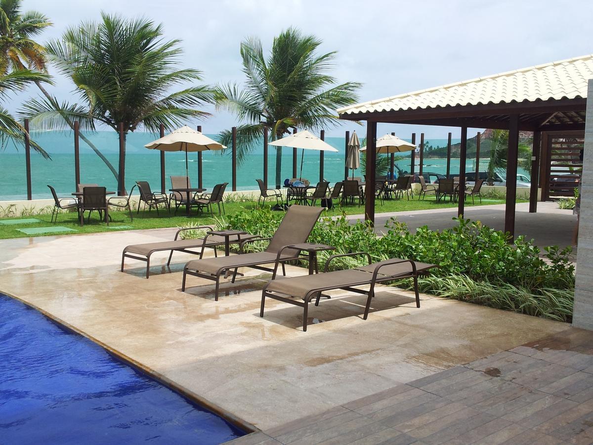 Praia Tabatinga Ap Beira Mar Com Vista Deslumbrante Da Praia 자쿠마 외부 사진