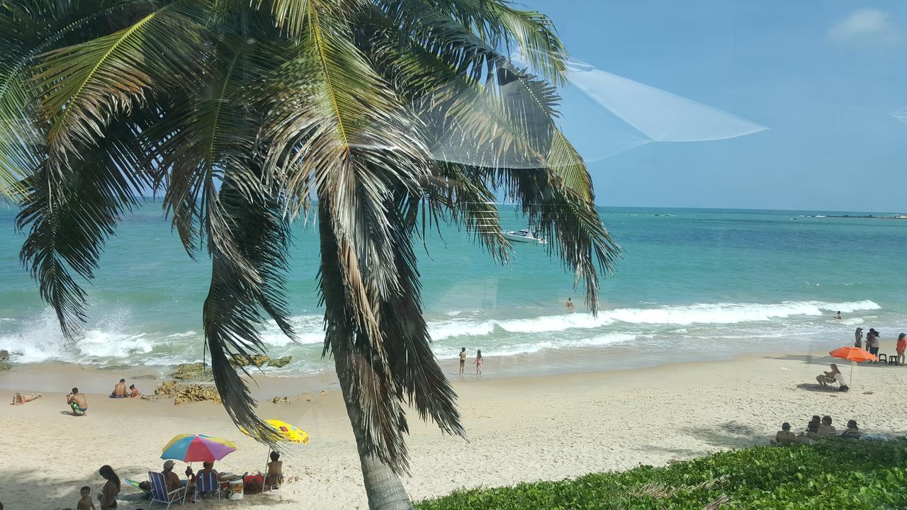 Praia Tabatinga Ap Beira Mar Com Vista Deslumbrante Da Praia 자쿠마 외부 사진